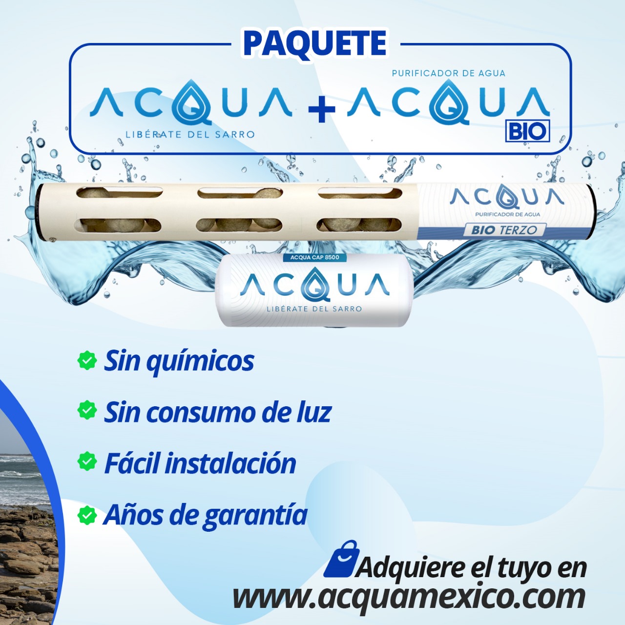 ACQUA PACK 1 incluye ACQUA CAP 750 + ACQUA BIO UNUS - Imagen 4